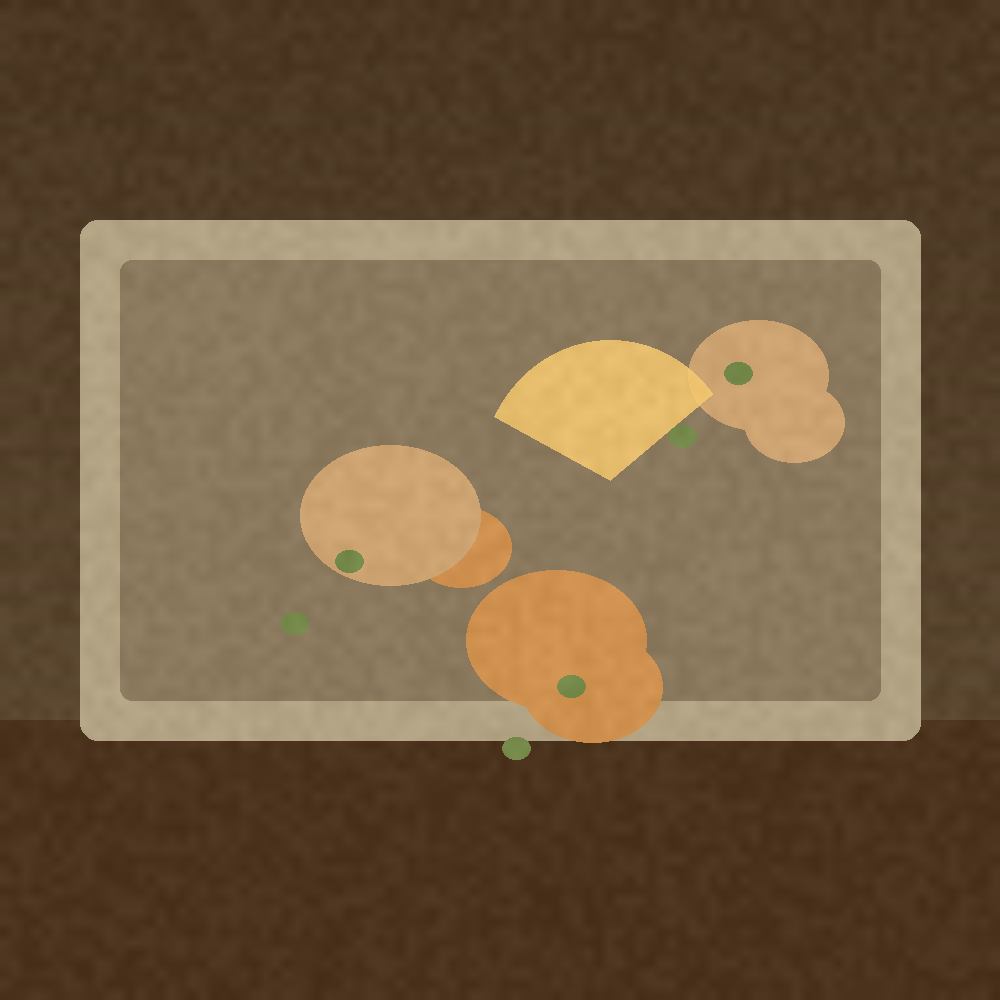 Basil Beans Gratin in a saucier